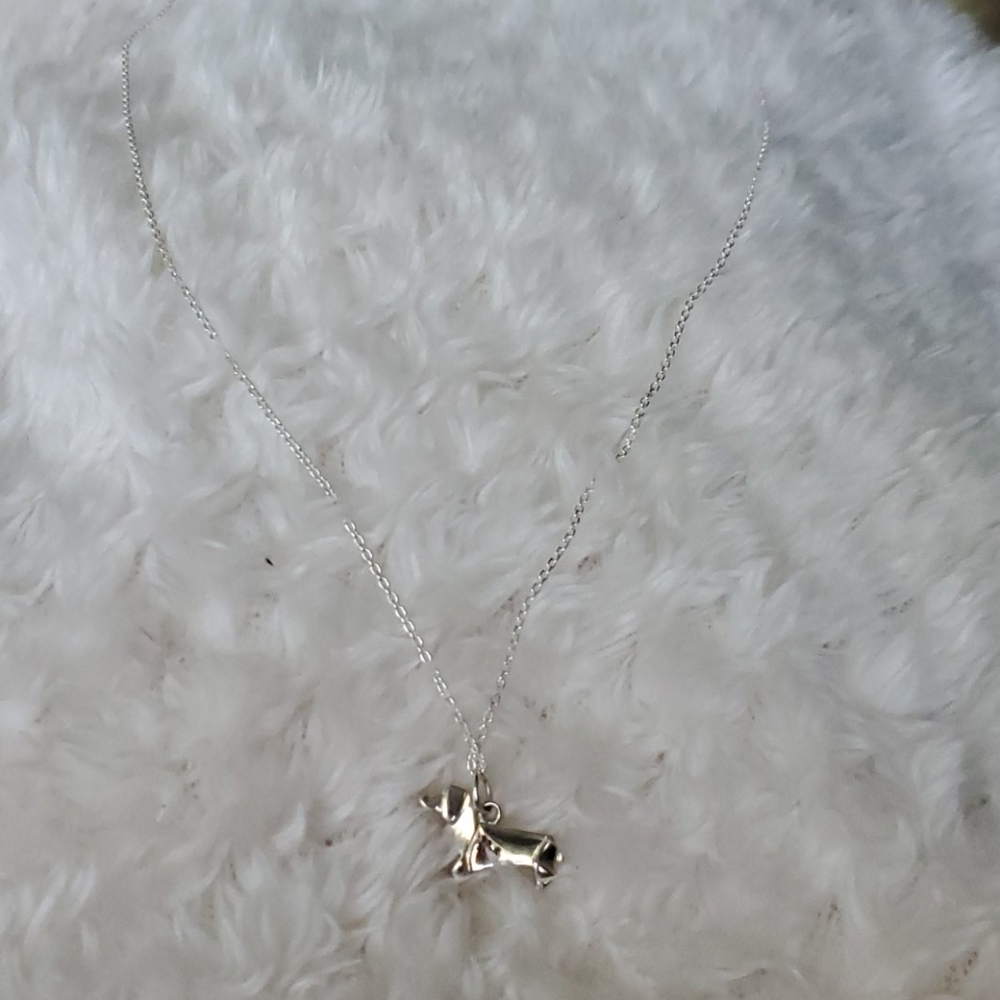 sterling silver daschuand necklace